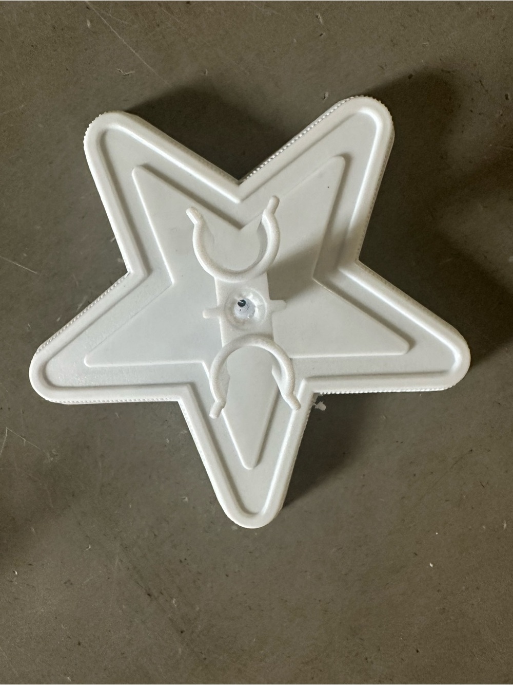 1976 Superstar Barbie white plastic star doll stand vintage Mattel